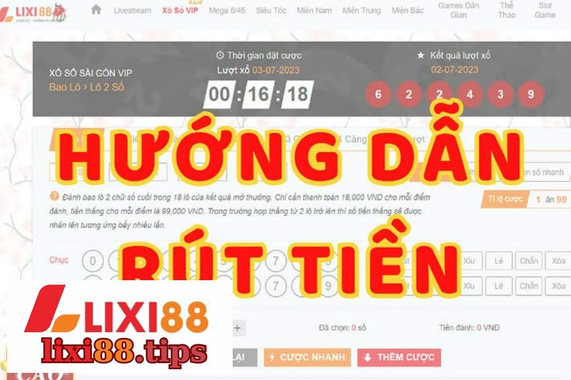 Rút Tiền Lixi88 Nhanh, An Toàn Về Tài Khoản Ngân Hàng Có Liên Kết