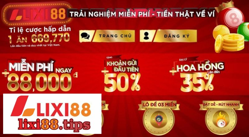 Tỷ lệ cược tại Lixi88 vô cùng hấp dẫn